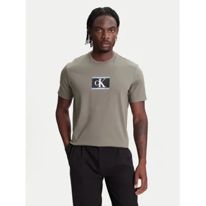 Zdjęcie Calvin Klein T-Shirt Box Tape Graphic LV04RC854G Zielony Regular Fit