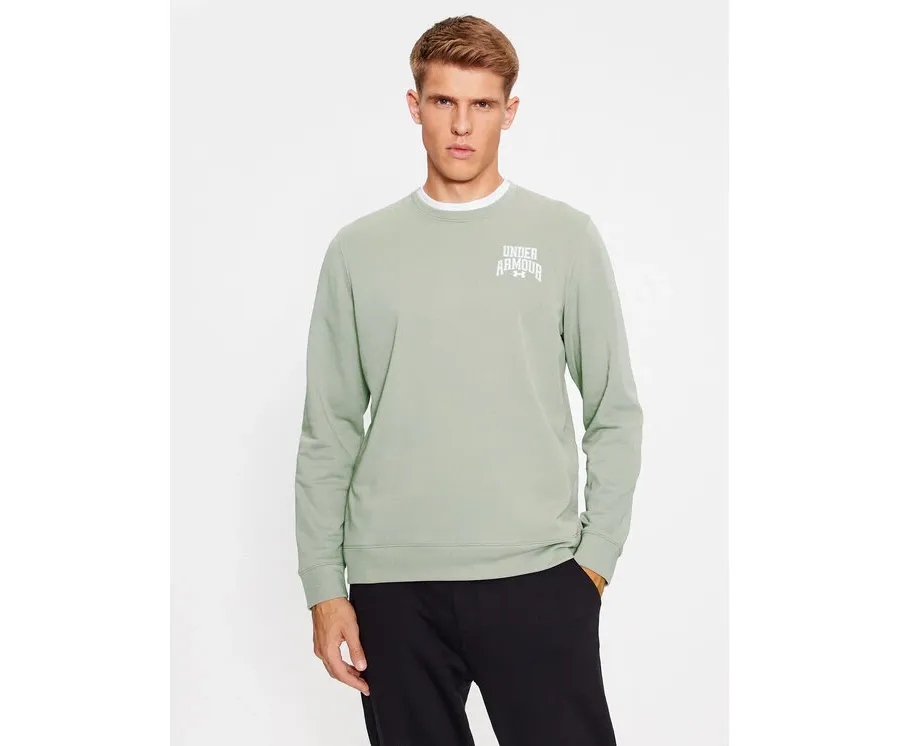 obrazek 1 Under Armour Bluza Ua Rival Terry Graphic Crew 1379764 Zielony Loose Fit