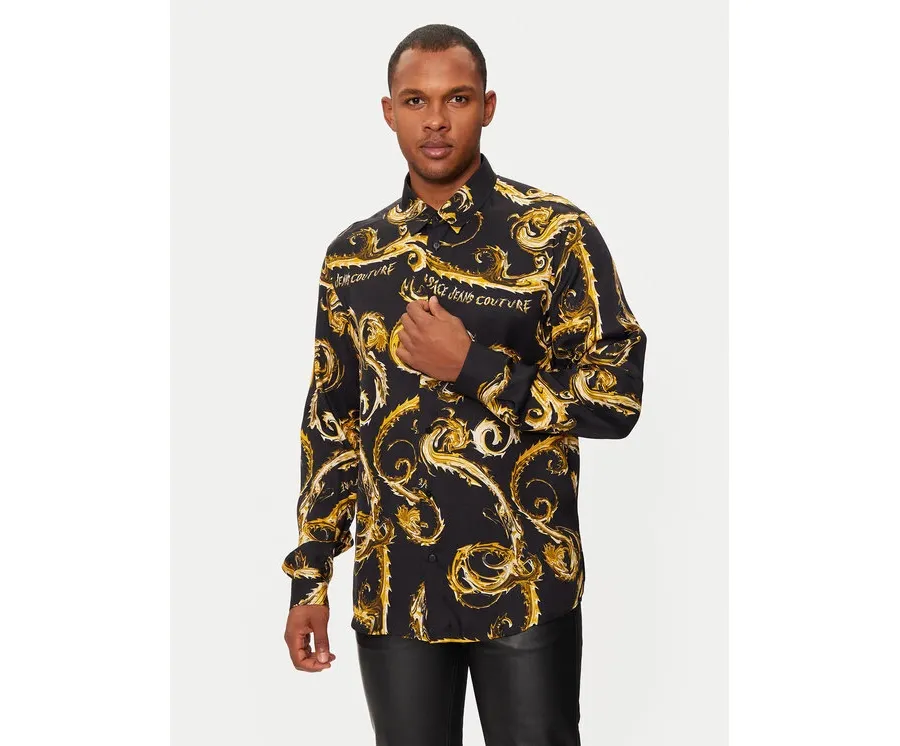obrazek 1 Versace Jeans Couture Koszula 77GAL2R0 Czarny Regular Fit