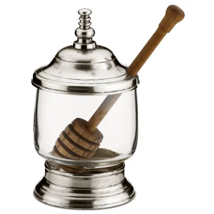 Zdjęcie Dekoracyjny słoiczek na miód z łyżeczką