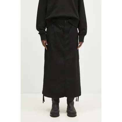 Zdjęcie Carhartt WIP spódnica bawełniana Cargo Skirt Long kolor czarny midi prosta I033823.8902