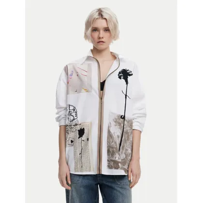 Zdjęcie Desigual Koszula Recortes 25SWCW23 Biały Relaxed Fit