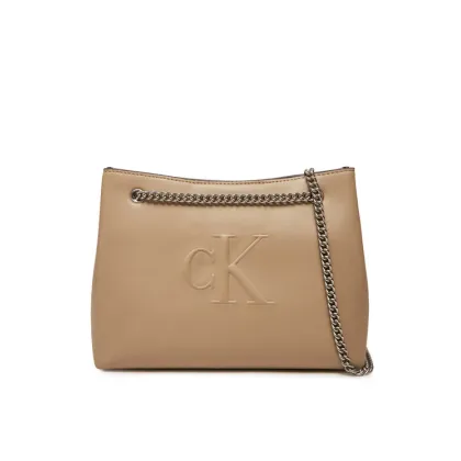 Zdjęcie Calvin Klein Jeans Torebka Sculpted Chain Shoulder Bag LV04K3163G Beżowy