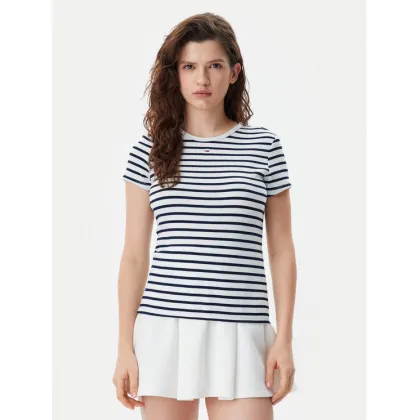 Zdjęcie Tommy Jeans T-Shirt Essential DW0DW17383 Granatowy Slim Fit