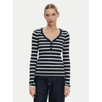 Zdjęcie Tommy Hilfiger Bluzka Henley WW0WW43905 Granatowy Slim Fit