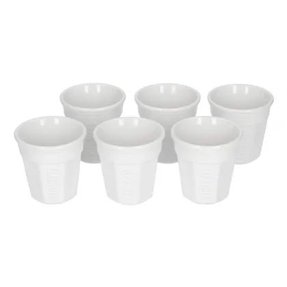 Zdjęcie Bialetti Bicchierini - Zestaw 6 filiżanek do espresso - Biały BIALETTI