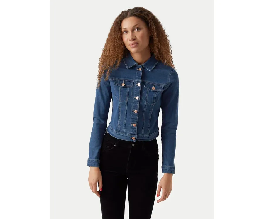 obrazek 1 Vero Moda Kurtka jeansowa Luna 10279492 Niebieski Slim Fit