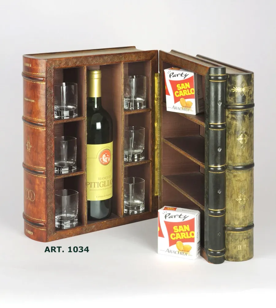 picture 1 Book-bar for aperitifs with 6 glasses