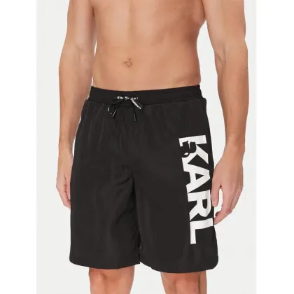 Zdjęcie KARL LAGERFELD Szorty kąpielowe A1M46009 Czarny Regular Fit