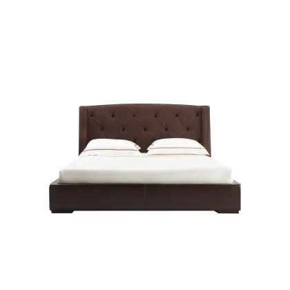 Zdjęcie Lity orzech - włoskie łóżko Damien, super king size - Ulivi Salotti