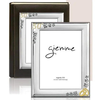 Picture Photo album 23x30 cm decorated with the symbolism of the 50th wedding anniversary