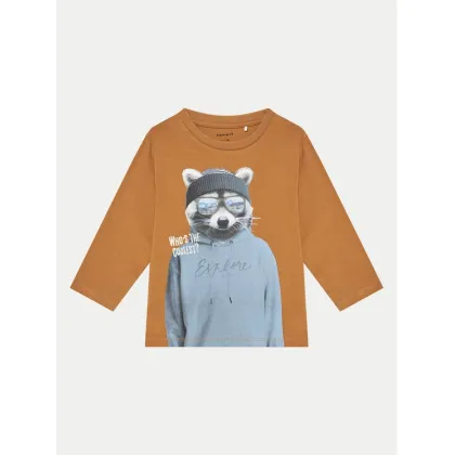 Zdjęcie NAME IT Bluzka 13233694 Brązowy Relaxed Fit