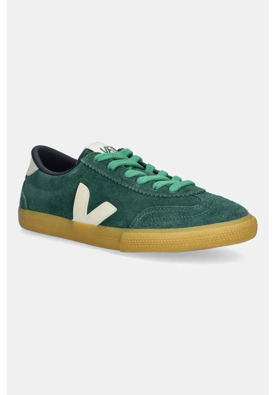 obrazek 1 Veja sneakersy skórzane Volley damskie kolor zielony VO0320515A
