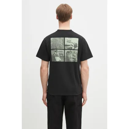Zdjęcie No Problemo t-shirt bawełniany Area 51 SS Tee męski kolor czarny z nadrukiem NP6000403