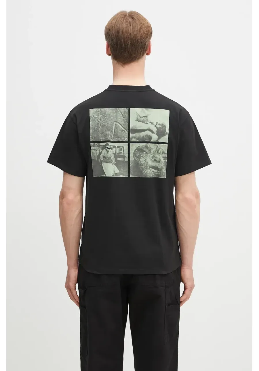 obrazek 1 No Problemo t-shirt bawełniany Area 51 SS Tee męski kolor czarny z nadrukiem NP6000403