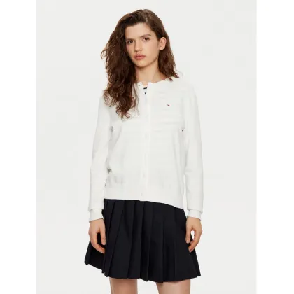 Zdjęcie Tommy Hilfiger Kardigan WW0WW42370 Biały Regular Fit