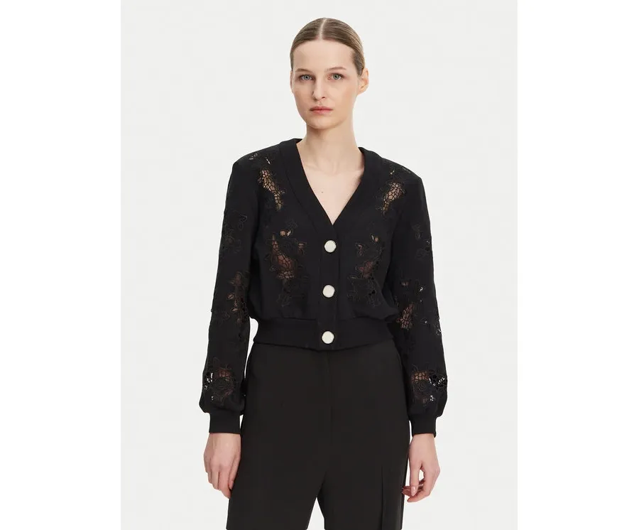 obrazek 1 Guess Kardigan W5GQ11 KCWY1 Czarny Regular Fit