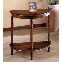 Zdjęcie Półksiężyc - stolik kawowy z półką, lite drewno, z Włoch - Fratelli Mirandola