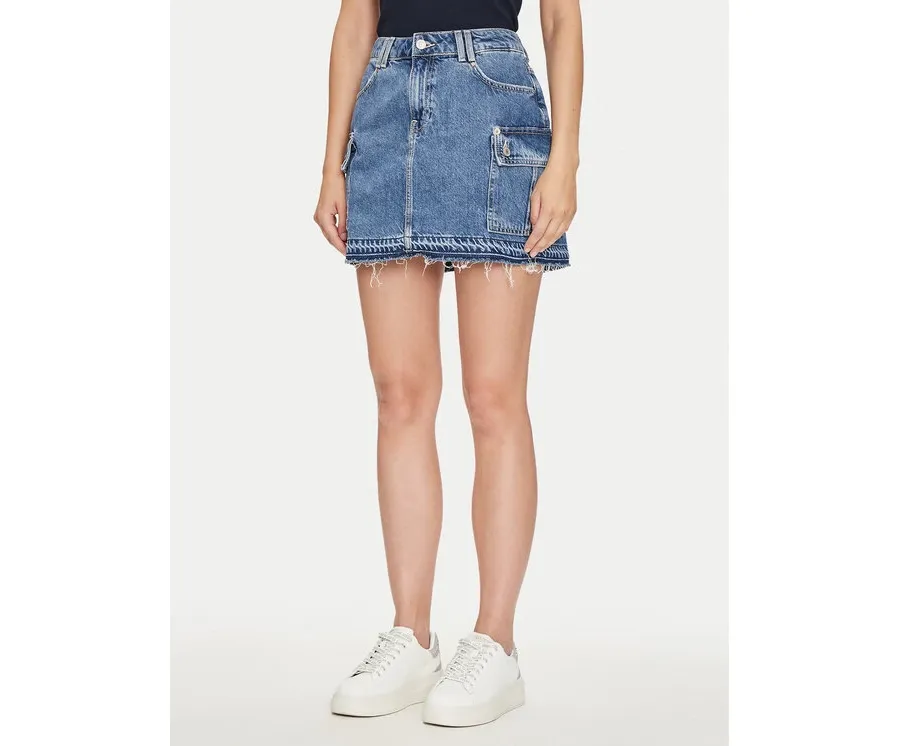 obrazek 1 Guess Spódnica jeansowa W4YD52 D5B65 Niebieski Regular Fit