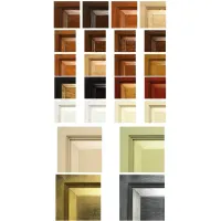 Picture Elegant Italian four-door chest of drawers with a solid wood extension - height 2 m