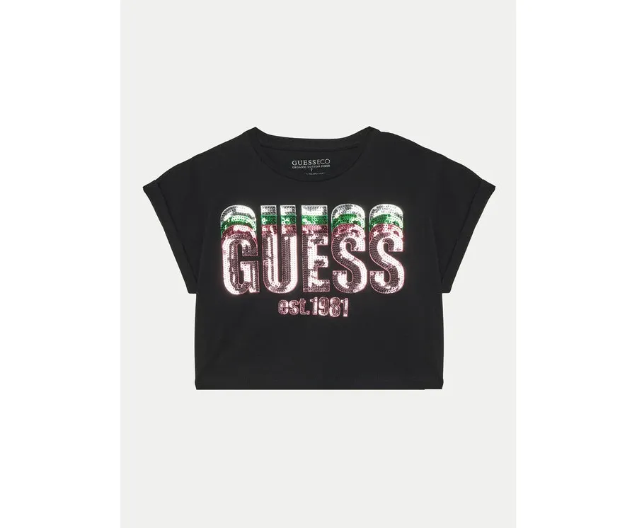obrazek 1 Guess T-Shirt J5RI10 K8HM4 Czarny Regular Fit