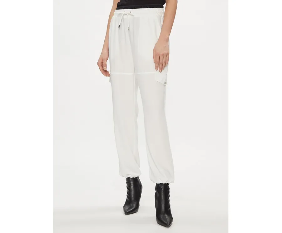 obrazek 1 Liu Jo Spodnie materiałowe TA4059 T3784 Écru Relaxed Fit