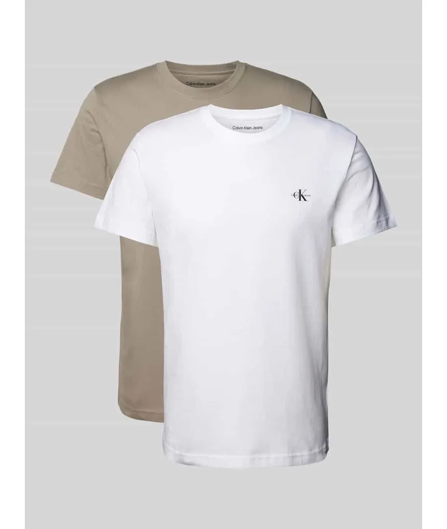 obrazek 1 T-shirt z nadrukiem z logo w zestawie 2 szt.