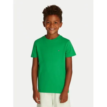 Zdjęcie Tommy Hilfiger T-Shirt Essential KB0KB06879 D Zielony Regular Fit