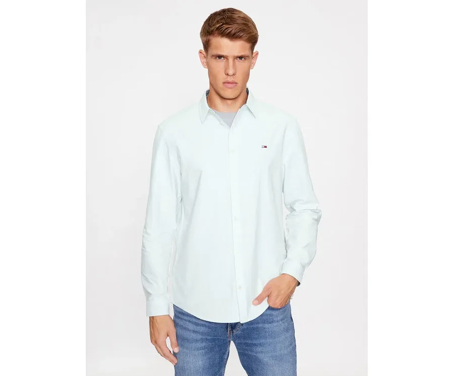 obrazek 1 Tommy Jeans Koszula Classic Oxford DM0DM15408 Zielony Classic Fit