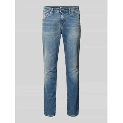 Zdjęcie Tommy Jeans Spodnie dresowe Flag DM0DM20473 Granatowy Slim Fit