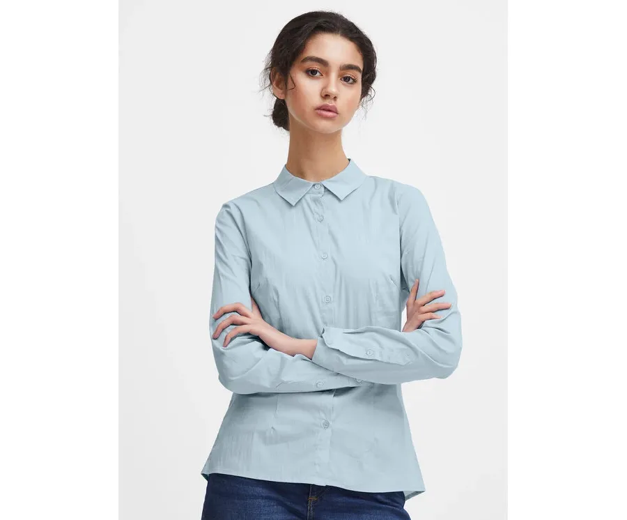 obrazek 1 ICHI Koszula 102533 Niebieski Regular Fit