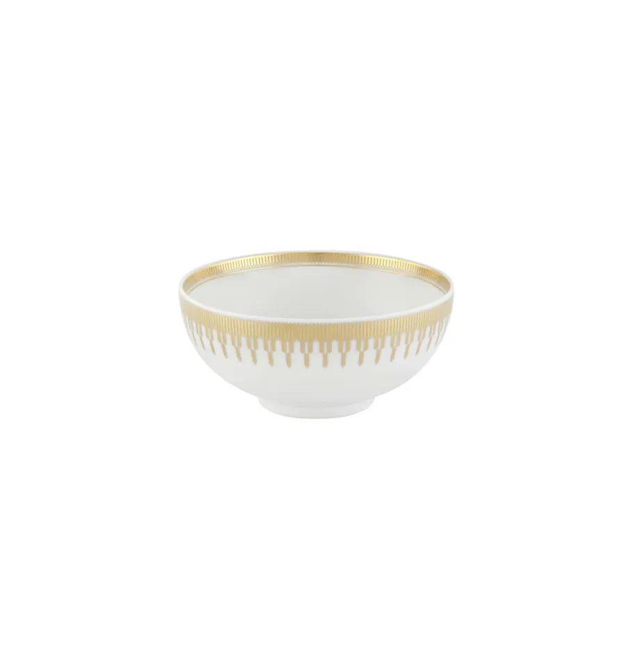 obrazek 1 Porcelanowa miska na zupę Gold Exotic z geometrycznym złotym ornamentem - Vista Alegre