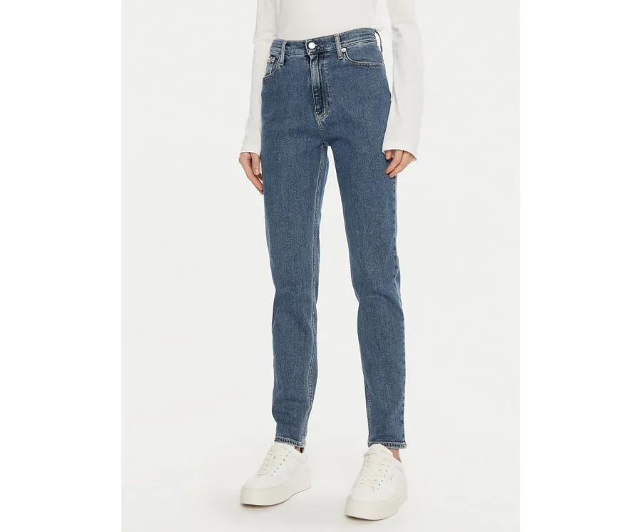 obrazek 1 Calvin Klein Jeans Jeansy J20J224030 Niebieski Mom Fit