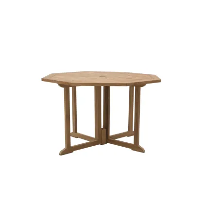 Zdjęcie Ośmiokątny stół do jadalni Telemaco-Savana wykonany z drewna tekowego