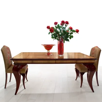 Zdjęcie Rozkładany  antyczny stół z drewna litego