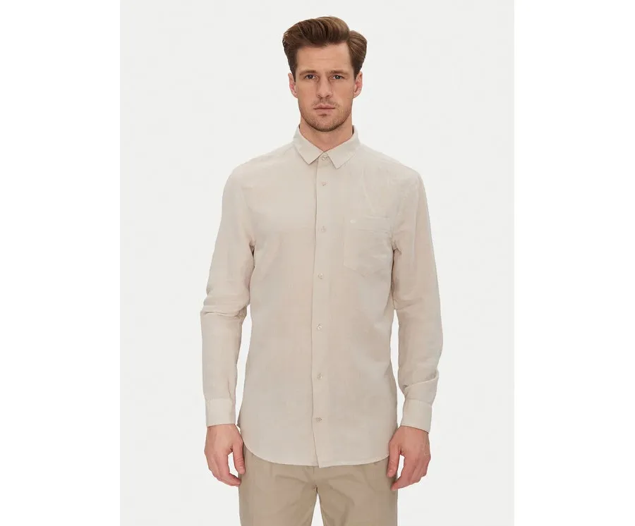 obrazek 1 Calvin Klein Koszula K10K114488 Beżowy Regular Fit