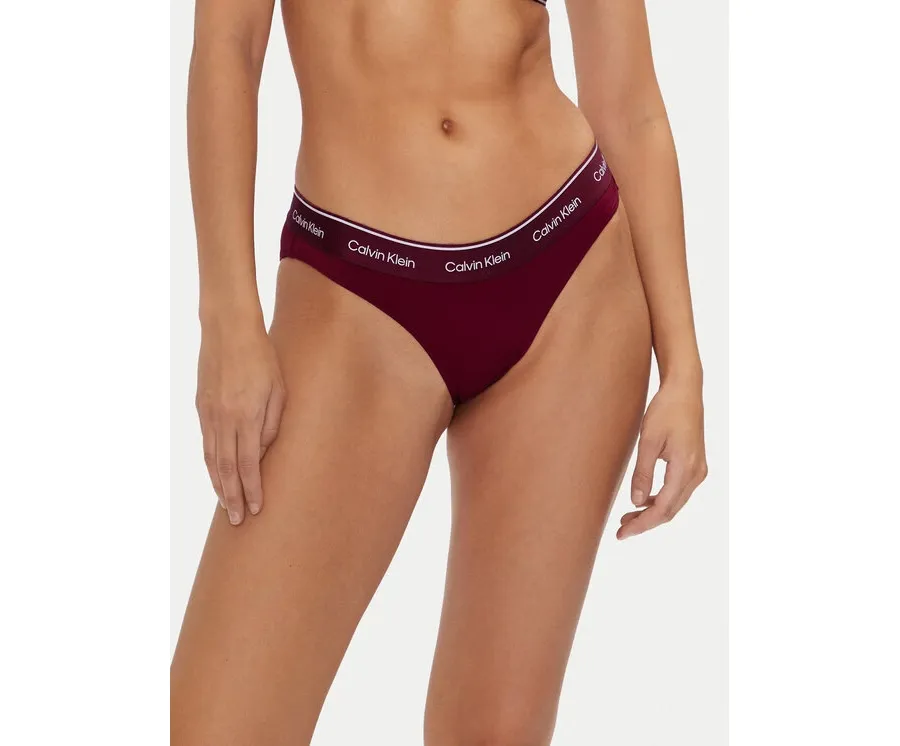 obrazek 1 Calvin Klein Swimwear Dół od bikini KW0KW02428 Bordowy