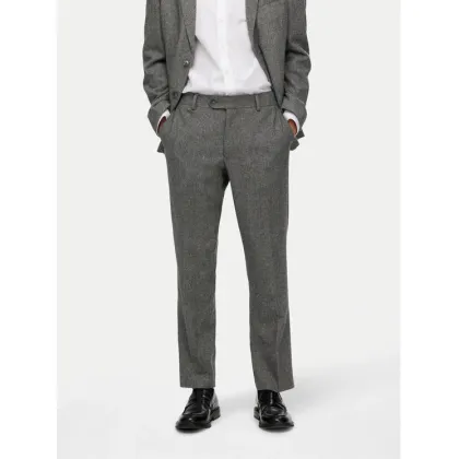 Zdjęcie Selected Homme Spodnie materiałowe 16094333 Szary Slim Fit