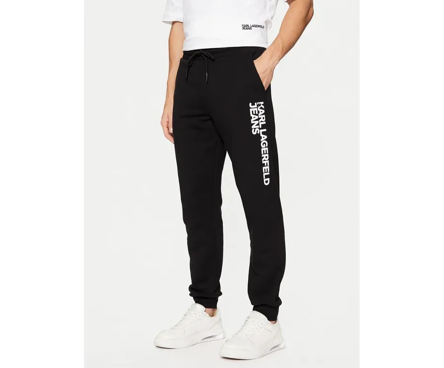 obrazek 1 Karl Lagerfeld Jeans Spodnie dresowe A1M10001 Czarny Slim Fit