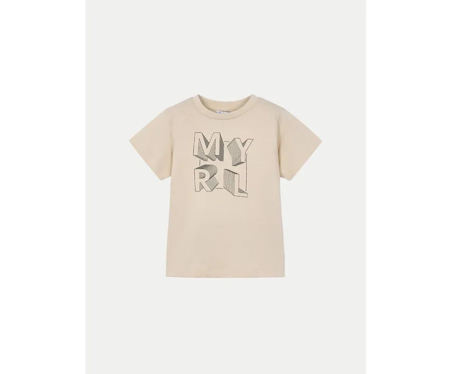 obrazek 1 Mayoral T-Shirt 170 Beżowy Regular Fit