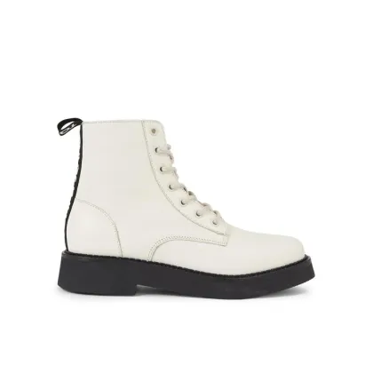 Zdjęcie Tommy Jeans Botki Tjw Lace Up Flat Boot EN0EN02310 Écru