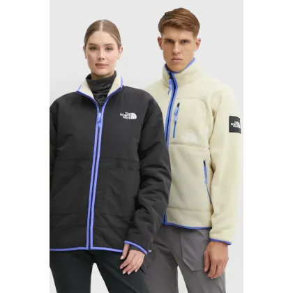 Zdjęcie The North Face kurtka dwustronna TNF x Yinka Ilori kolor beżowy przejściowa NF0A89GK4D51