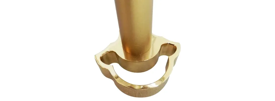 obrazek 4 Lampa podłogowa Gold Scales z drzewa żelaznego z możliwością wprowadzenia zmian