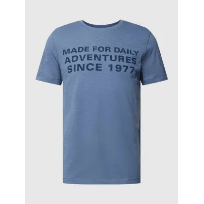Zdjęcie T-shirt z nadrukiem ze sloganem