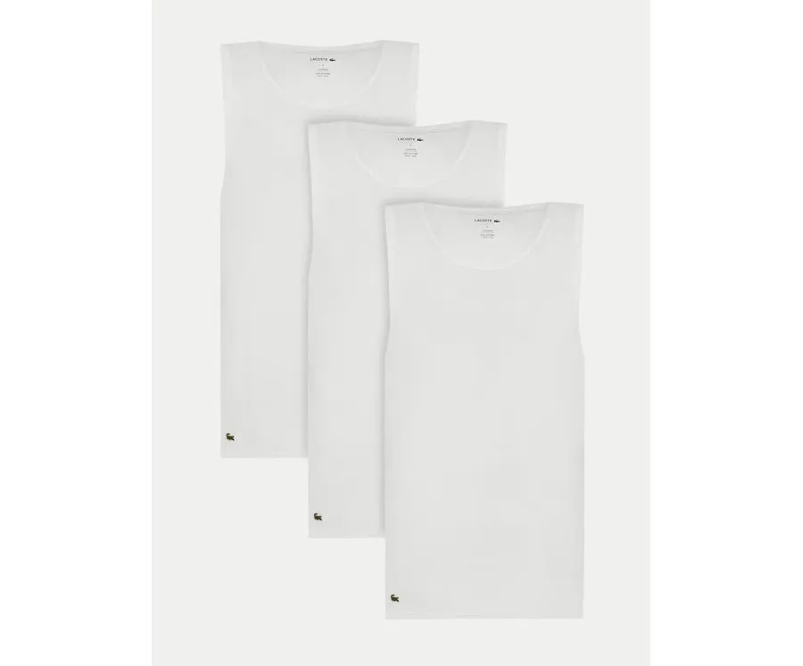 obrazek 1 Lacoste Komplet 3 tank topów TH9009 Biały Regular Fit