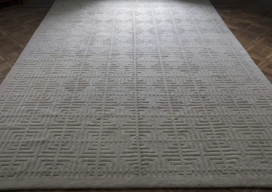 picture 2 Cream-coloured woollen carpet - Odegard Carpets