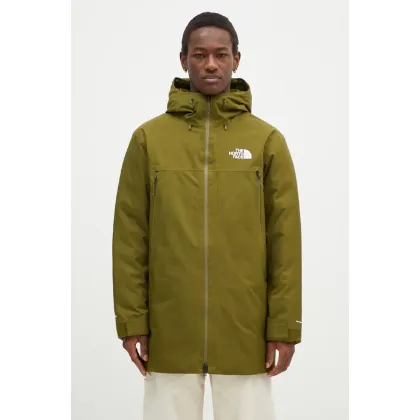 Zdjęcie The North Face kurtka puchowa MTN Range męska kolor zielony zimowa NF0A88WEPIB1