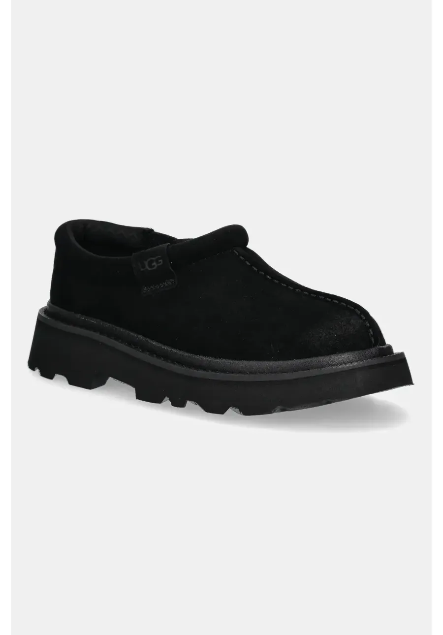 obrazek 1 UGG mokasyny zamszowe Tasman Lug męskie kolor czarny 1166913-BLK