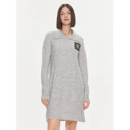 Zdjęcie Liu Jo Sukienka dzianinowa 5F3036 MA08O Szary Regular Fit