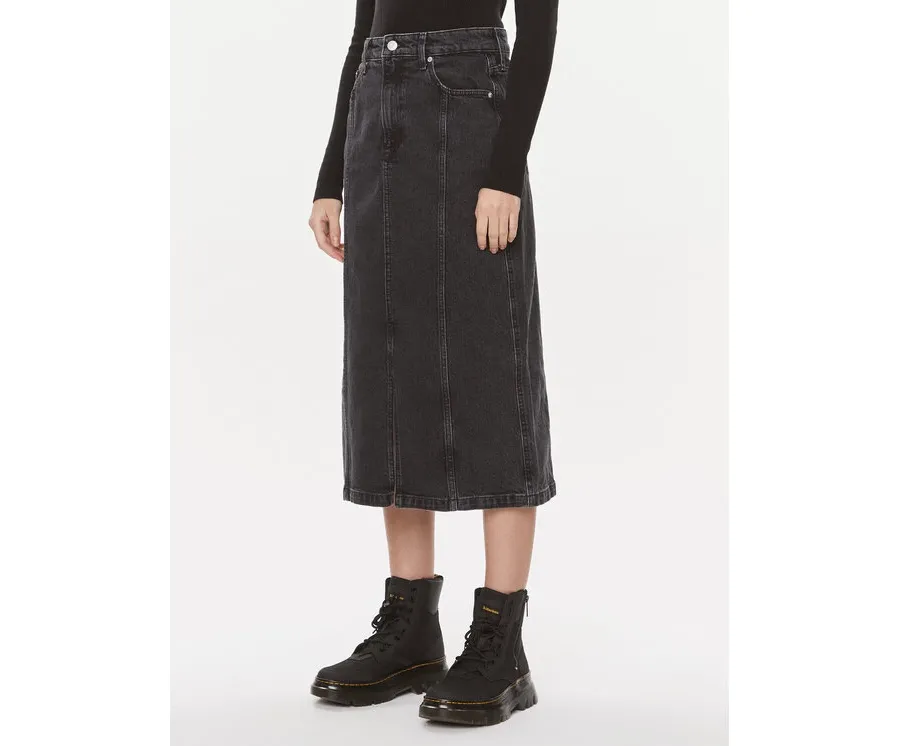 obrazek 1 Tommy Jeans Spódnica jeansowa Claire DW0DW17700 Czarny Regular Fit